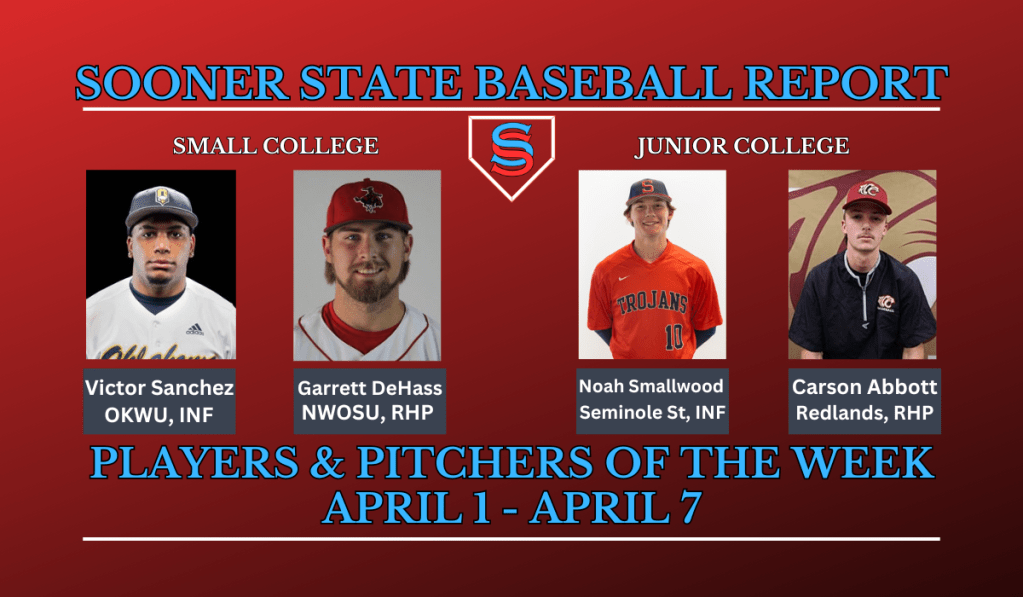 SSBR Players/Pitchers of the Week, April&nbsp;1-7